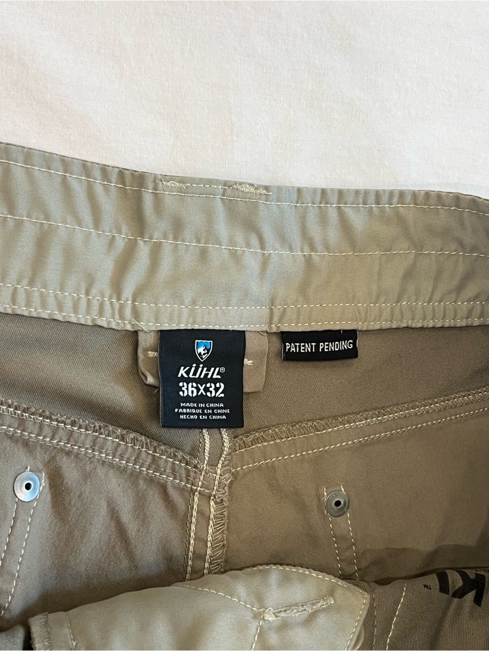 Kuhl Free Radikl Pants Mens 36x32 Dark Khaki Hiking Climbing Stretch Outdoor - Picture 9 of 11